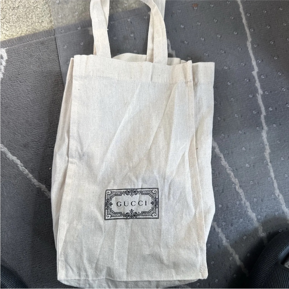 Gucci canvas small gift bag